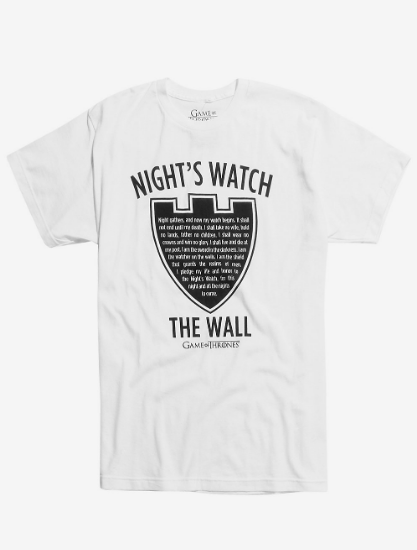 night's watch t shirt night's watch t shirt